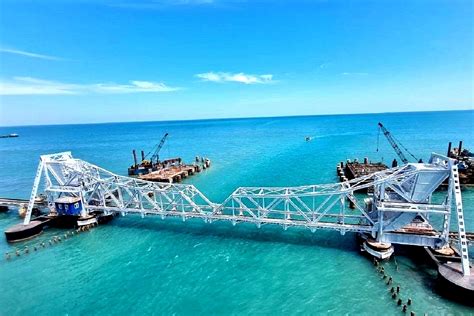 Completion Of India's First Vertical-Lift Railway Sea Bridge At ...