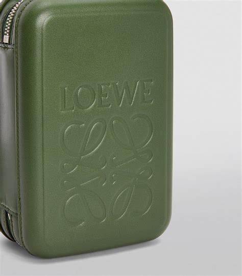 Mens Loewe Green Molded Sling Cross Body Bag Harrods Uk