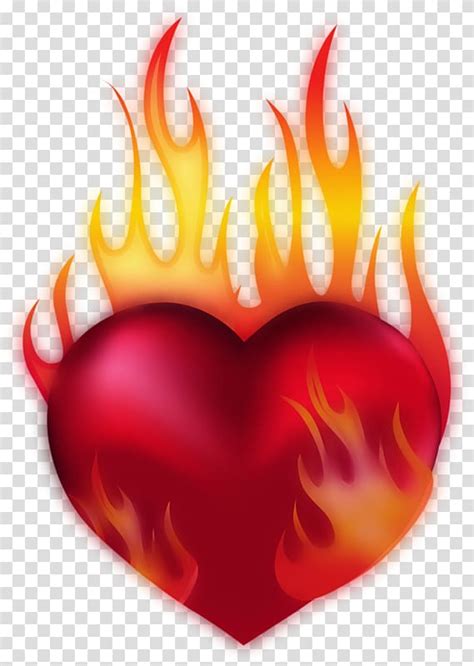 Flaming Heart Stock Vector Illustration Of Element Flame 12405676