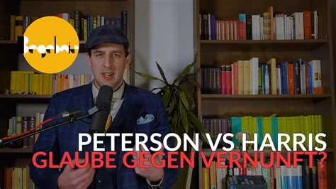 Jordan Peterson VS Sam Harris Glaube Gegen Vernunft YouTube