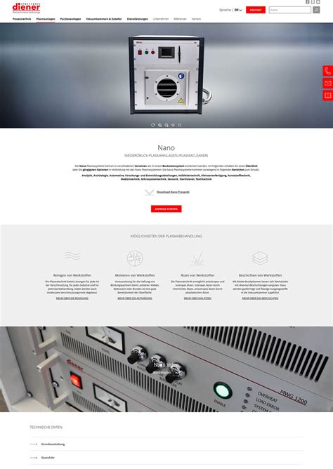 Webseite für Diener electronic | Online Marketing