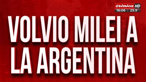 Volvi Milei A La Argentina Se Reuni Con Villarruel En El Congreso