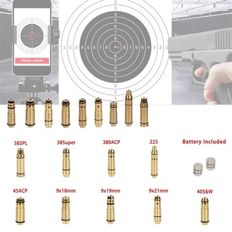 Taktyczny Czerwona Kropka Laserowy Pocisk Treningowy 380ACP 40S W