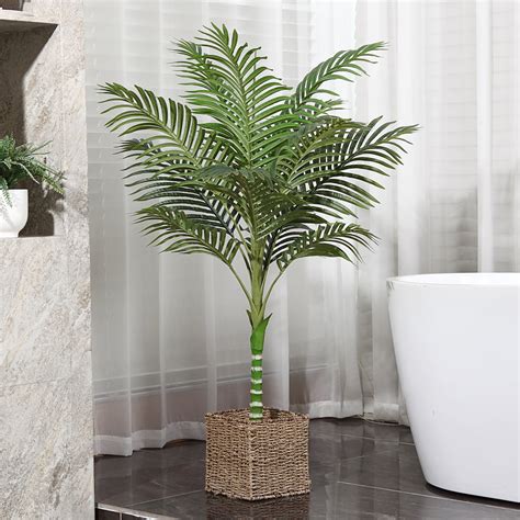 DR Planzen 4ft Artificial Golden Cane Palm Indoor Outdoor Faux Areca