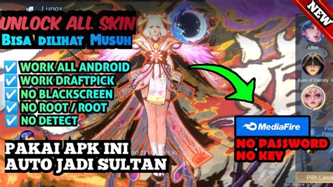 CHEAT ML 2023 MOD UNLOCK ALL SKIN DIJAMIN AUTO JADI SULTAN