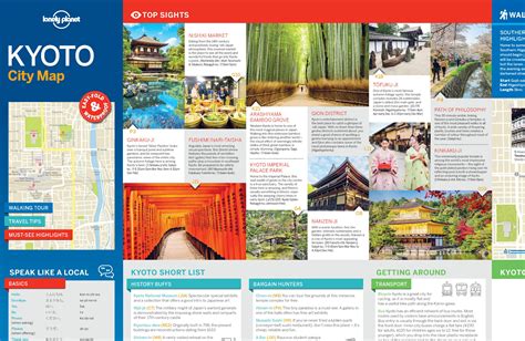 Stadsplattegrond City Map Kyoto Lonely Planet 9781786579126