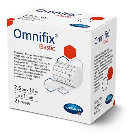 Пластырь фиксирующий Omnifix Elastic 2.5см х 10м 2 шт на нетканой ...