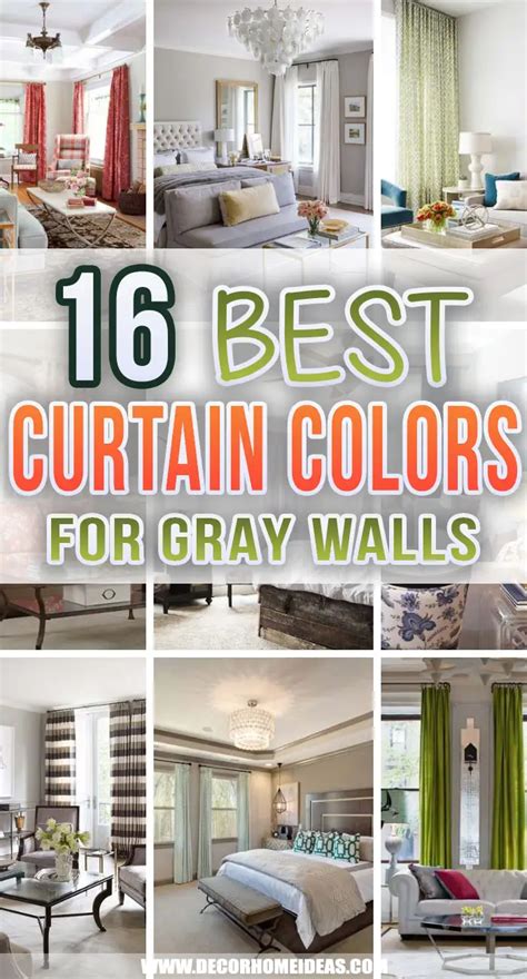 What Color Curtains Go With Gray Walls Best Colors