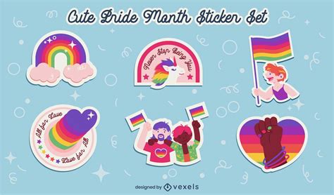 Pride Month Lettering Rainbow Illustration Vector Download