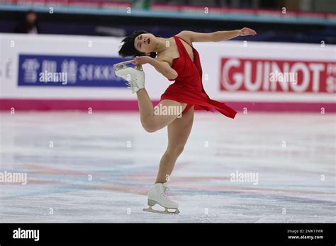 Kaori Sakamoto Of Japan Competes During The Isu Grand Prix Of Figure