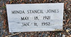 Minda Stancil Jones 1921 1952 Mémorial Find a Grave