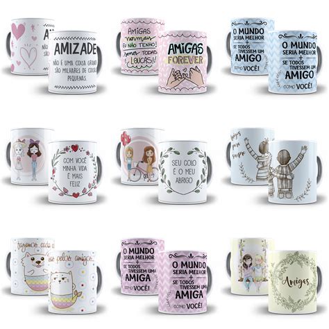 Fundo Caneca Amizade - 30 Artes Caneca Amizade Editável em Corel Draw