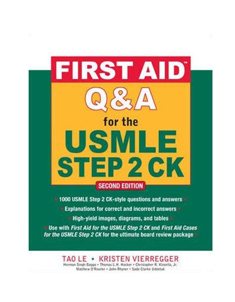 First Aid Qanda For The Usmle Step 2 Ck Second Edition Edition 2 Gangaram Jinnah Medical Book