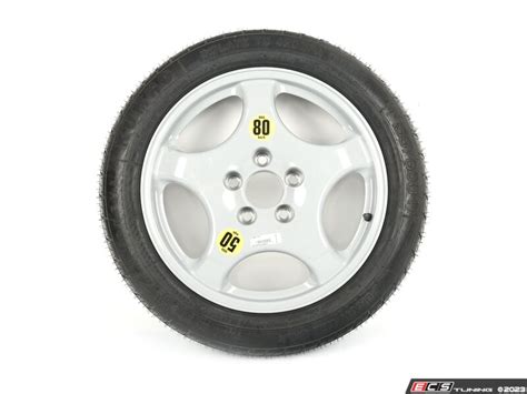 Assembled By Ecs 36116796144wtkt 17 Emergency Spare Wheel Tire Set