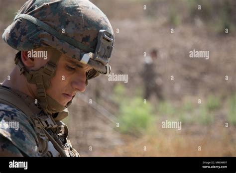 U S Marine Corps Lance Cpl Kyle Lynch A Combat Engineer With Bravo Company 7th Engineer