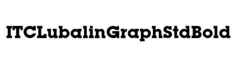 ITC Lubalin Graph Font