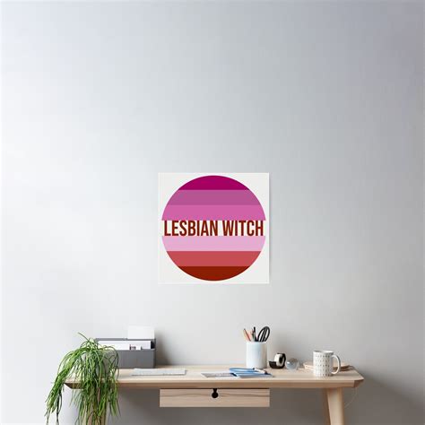 Lesbian Witch Lesbian Pride Flag Poster For Sale By Gayestshop Redbubble