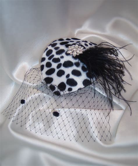 Cruella Deville Wig And Hat Set Cruella Deville Fascinator Etsy