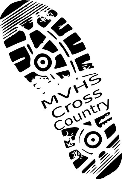 Cross Country Shoe Print Clip Art at Clker.com - vector clip art online ...