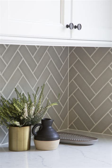 Effortlessly Elegant Herringbone Backsplash | Fireclay Tile