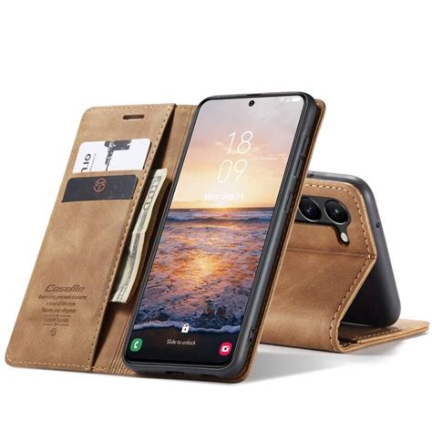 CaseMe Smart Magnet FlipCase Samsung Galaxy S23 Brun Elgiganten