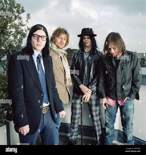 The Raconteurs an American rock band. featuring L-R Jack Lawrence ...