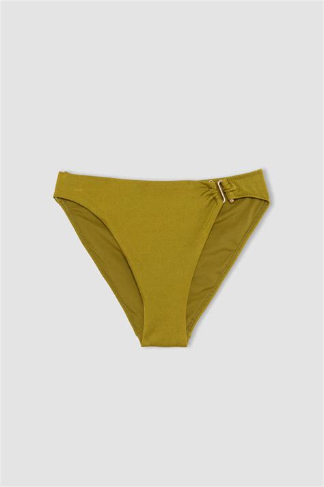 Haki Kadın Fall in Love Regular Fit Bikini Alt 3104214 DeFacto