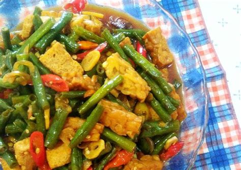 Resep Tumis Kacang Panjang Tahu Tempe Bumbu Kecap Oleh Anisa Festi S