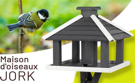 Jork De Voss Garden Maison Pour Oiseaux Robuste Avec Mangeoire