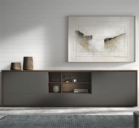 Hohes Sideboard Odeon Arlex Modern Aus Lackiertem Holz Mit