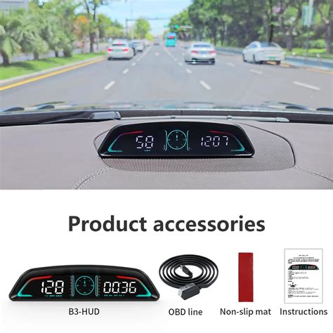 New Car Hud B Obd Head Up Display Multifunctional Display Of Time