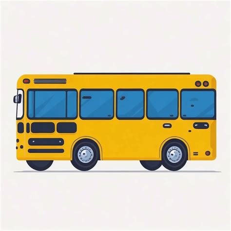 Premium Photo Bus Cartoon Style Vector Illustration