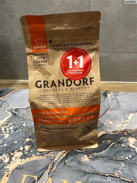 Корм для собак Grandorf Junior All Breed Lamb & Rice Recipe - «Хороший ...