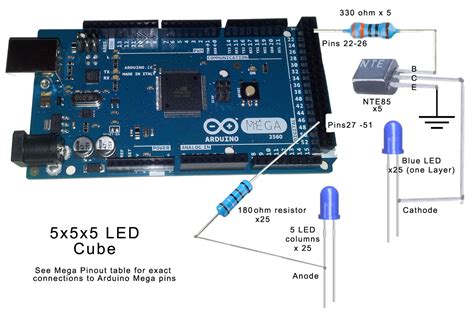 5x5x5 Led Cube Arduino Project Hub