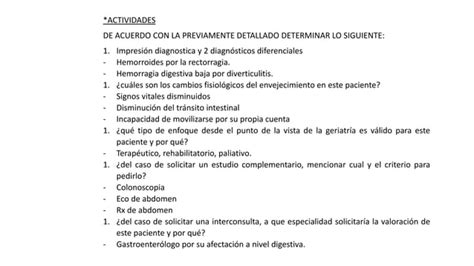 Caso Clínico Geriátrico Y Actividadespptx