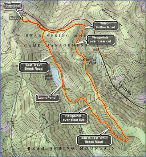 Catskill Hiking Map Toursmaps