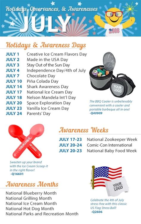 July Health Observances Get Latest News Update