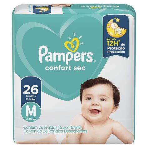 Pañales Pampers Confort Sec M 26 U Vea