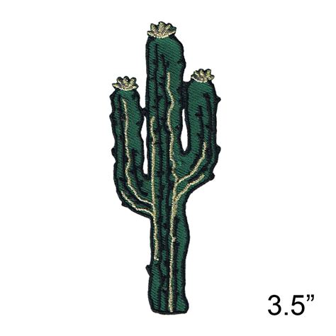 Cactus Embroidered Iron On Patch Desert Plant 202 H Etsy