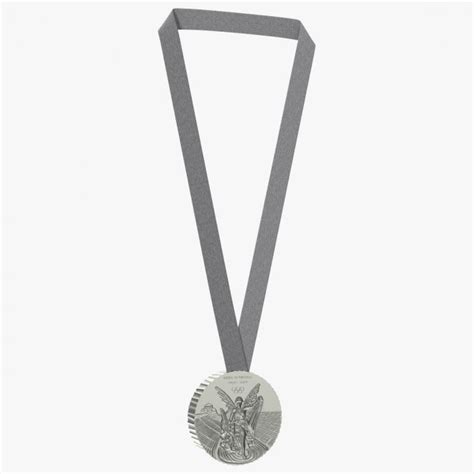 3D model Olympic Silver Medal 2024 | 3D Molier International