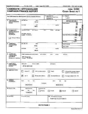 Fillable Online Austintexas Gov Edims DocumentCANDIDATE