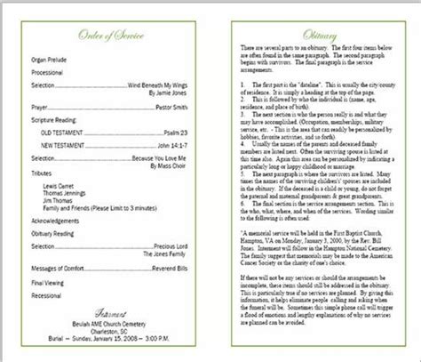 Funeral Program Template Begravning Images And Photos Finder