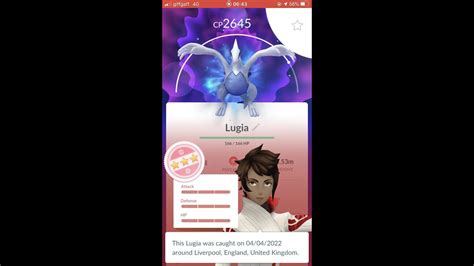 Purified Apex Lugia In Pok Mon Go Youtube