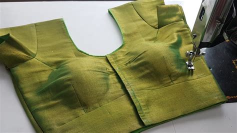 Tucks Belt Blouse Cutting And Stitching Sada Blouse Cup Dalna