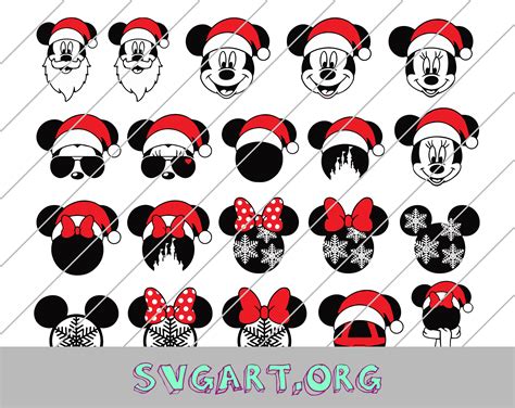 Mickey Ears Christmas Icons SVG Free Mickey Ears Christmas Icons SVG