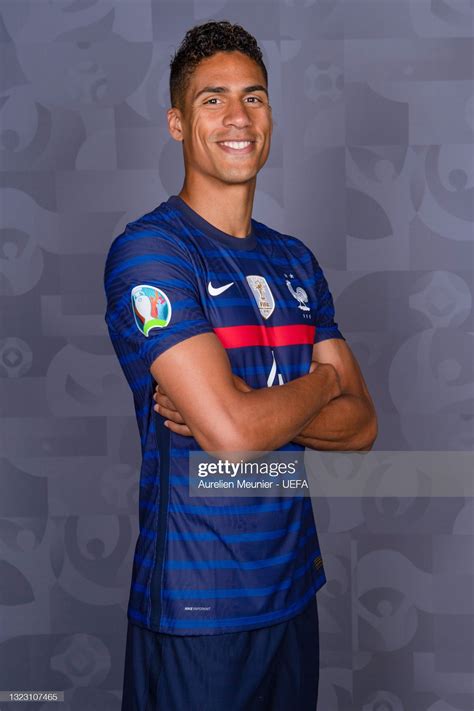 Raphael Varane of France poses during the official UEFA Euro 2020 ...