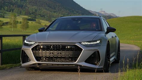 This 700 Hp 2023 Abt Audi Rs6 S Avant In Florett Silver Matte Is A True Silver Bullet