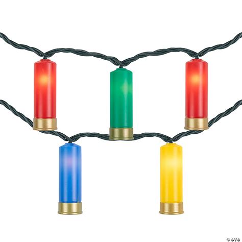 Northlight 10ct Multi Color Shotgun Shell Novelty Christmas Light Set