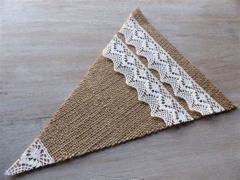 Items Similar To Big Bunting Burlap Flags Elements Pennants