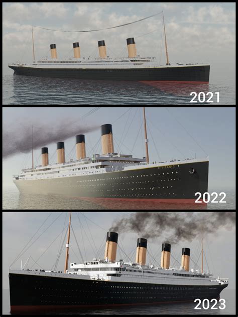 2 years of 3d modelling Titanic : r/titanic